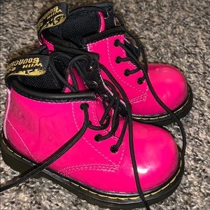 Dr. Marten Hot Pink Boots TODDLER BOOTS